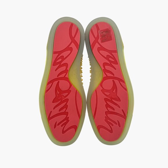 Christian Louboutin No Limit Spike Sneakers Size 40 US Women 10 Strass High Top - Picture 13 of 15